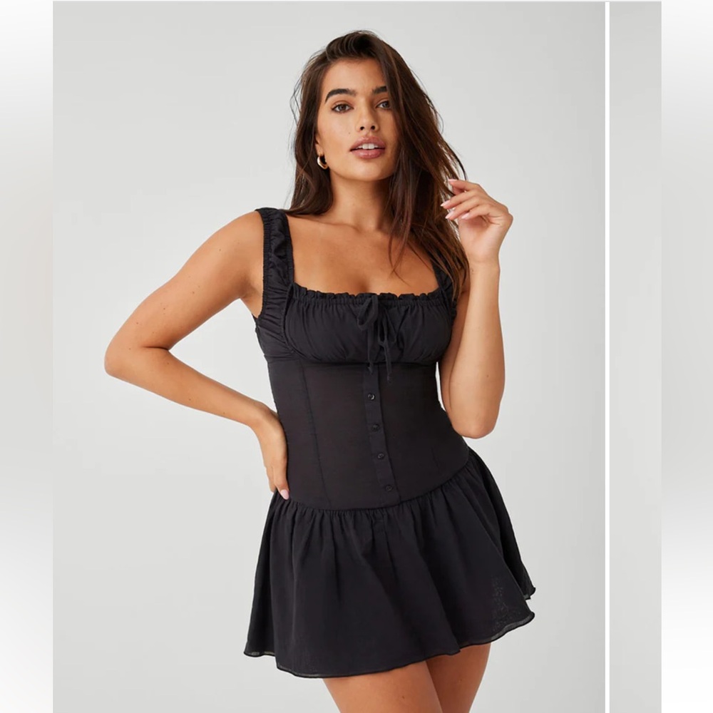 Frankie's Bikinis Christa Ruffle Mini Dress